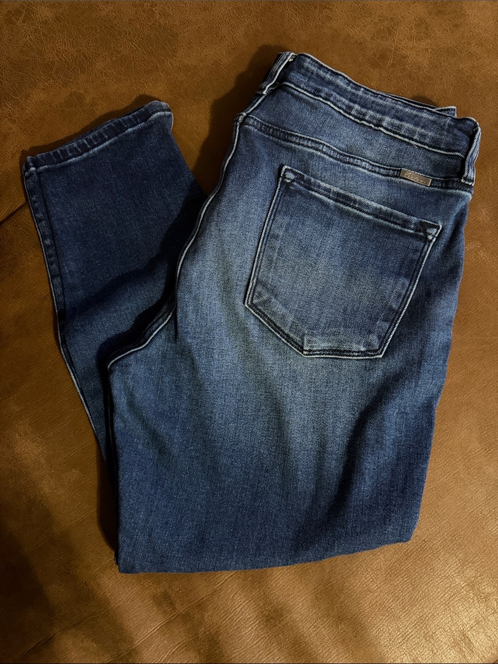 KanCan Dark Blue Cropped Ankle Jeans